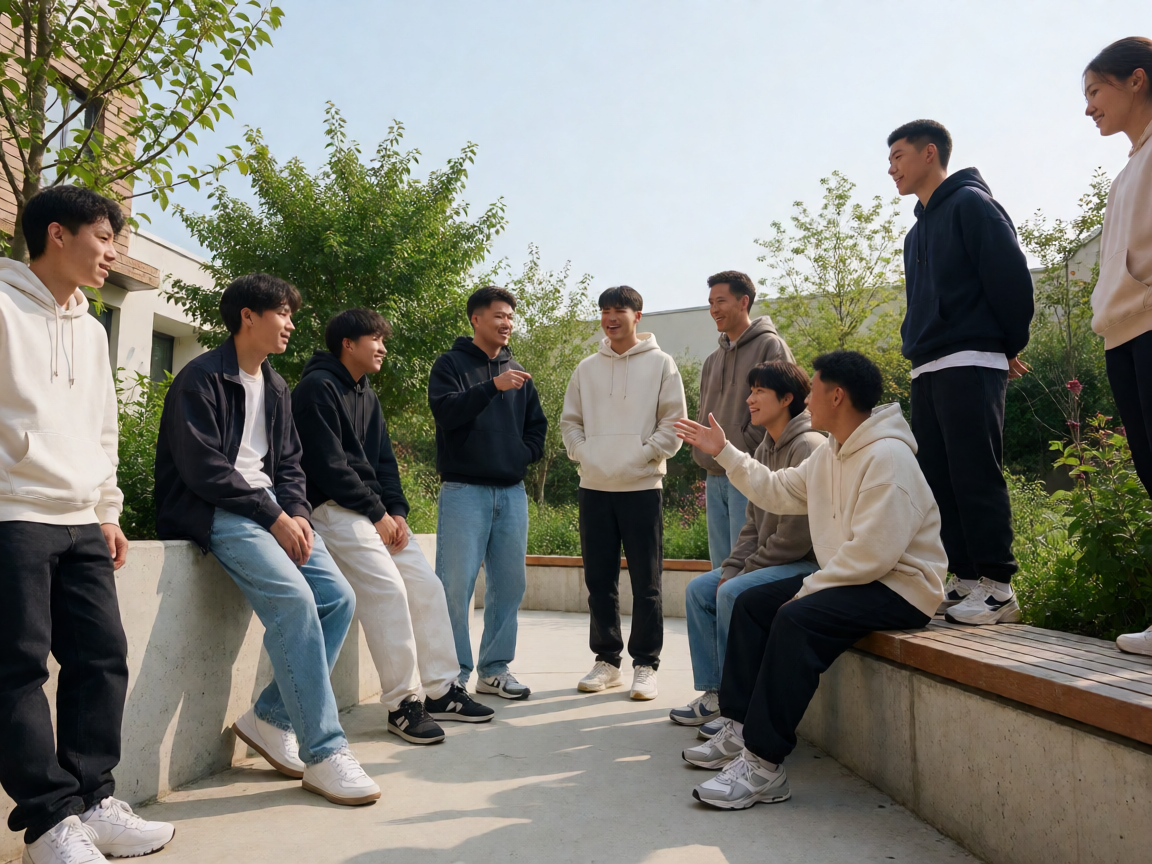 体育爱好者观赛场景，6686体育社区氛围